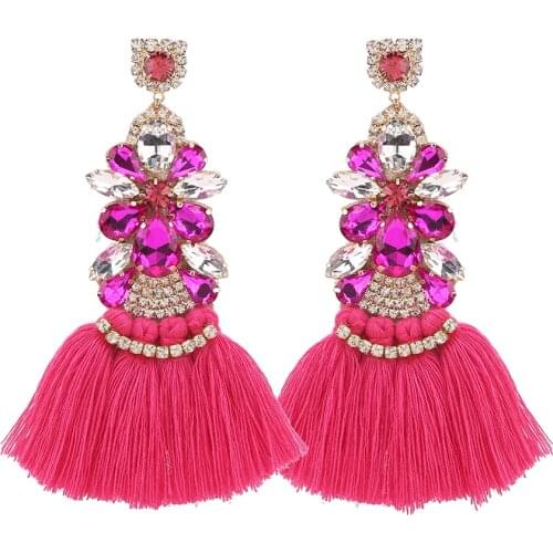 New Bohemian Ethnic Long Tassel Drop Earrings Fashion Trend Drop Earring Statement Jewelry Accessories For Women Wholesale