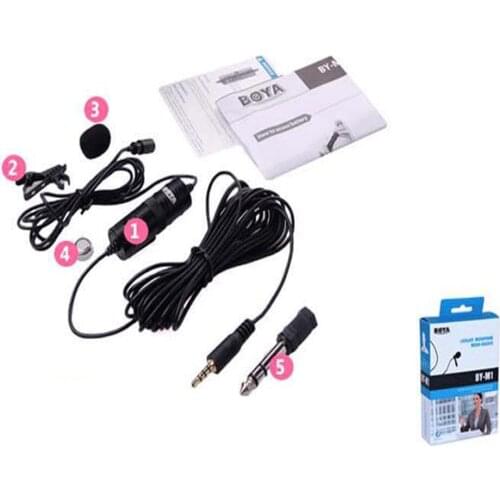BY-M1 Lavalier microphone professional camera microphone SLR interview recording mobile phone bee