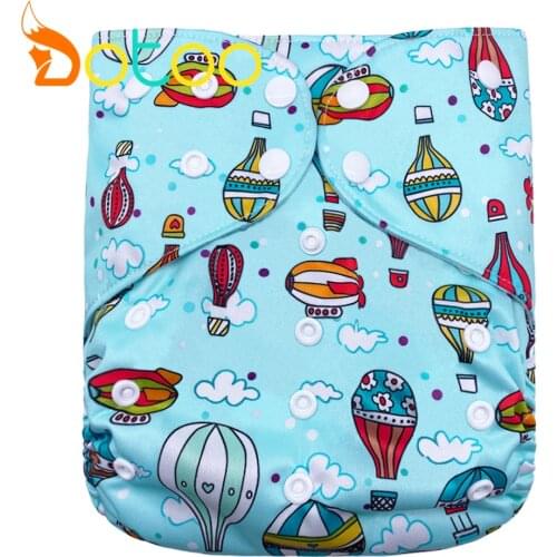 Dotoo Hot Air Balloon XL diaper Washable Adjustable 8-25KG Double Gusset Cloth Nappy For Baby Diaper