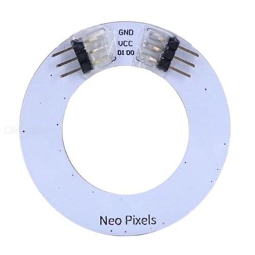 OPEN-SMART Neo Pixel WS2812 5050 Full-color RGB LED Lamp Round Panel 16-Bit 5V Cascadable Rainbow LED Module for Arduino