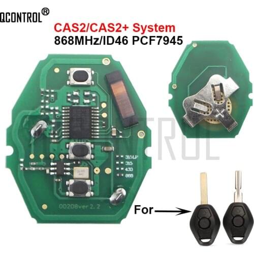 QCONTROL Car Remote Control Key Circuit Board for BMW 3/5 Series 868MHz with ID46-7945 Chip CAS2/CAS2+ System