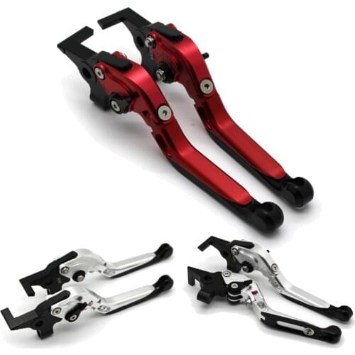 With logo Motorcycle Frame Ornamental Foldable Brake Handle Extendable Clutch Lever For MV Agusta F4 1000