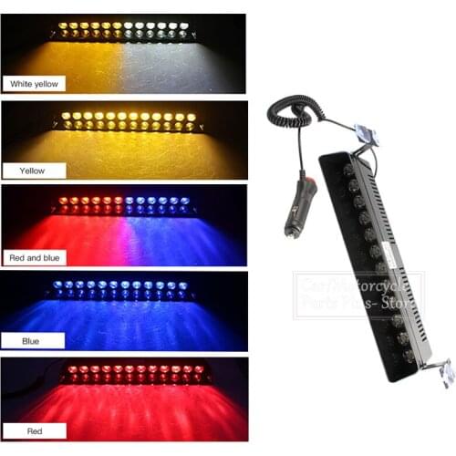 Warning Lights Assembly Strobe Car Light 12LED Suction Cup Strobe Police Lights Car Front And Rear Gear Warning Flashing Light