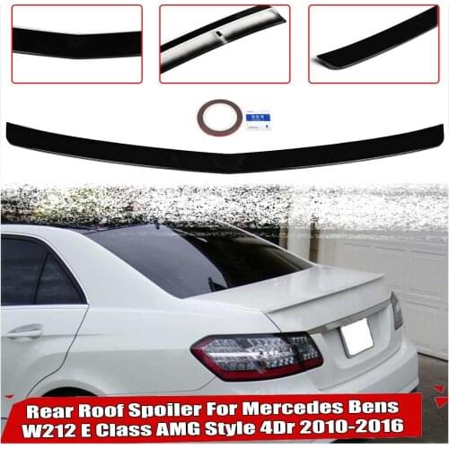 Carbon Friber/Gloss Black Rear Trunk Boot Lip Spoiler For Mercedes Bens W212 E Class AMG Style 4-Door 2010-2016 Rear Spoiler