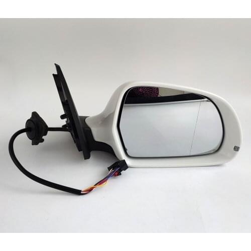 New 12 Pins Power Heated& Adjustable Glass LED Turn Signal Side View Mirror For Audi Q3 2013-15