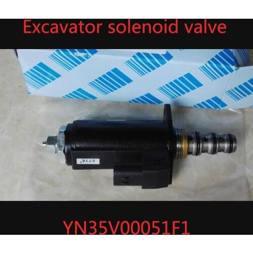 YN35V00051F1 Excavator Solenoid Valve For Kobelco Electrical Device Rotary Brake Solenoid Valve YN35V00051F1