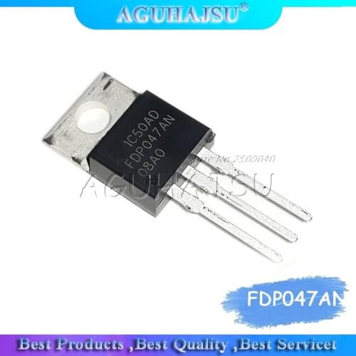 10PCS FDP047AN08AO FDP047AN 80A/75V TO-220