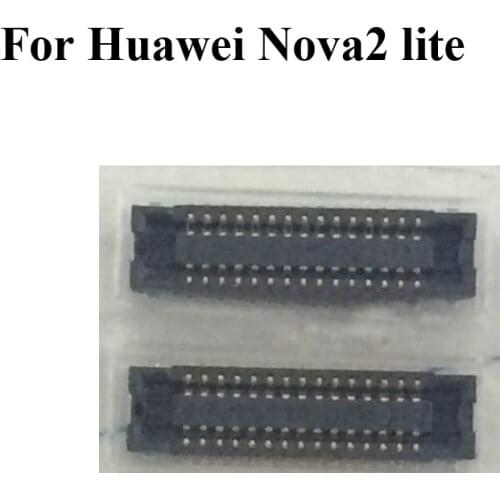 2pcs For Huawei Nova2 lite Nov 2 lite LCD display screen FPC connector For Huawei Nova 2lite logic on motherboard mainboard