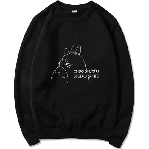 2021 Popular Totoro Studio Ghibli Oversize Cotton Trip Couple Clothes Four Seasons High Quality Comfortable New Style Streetwear