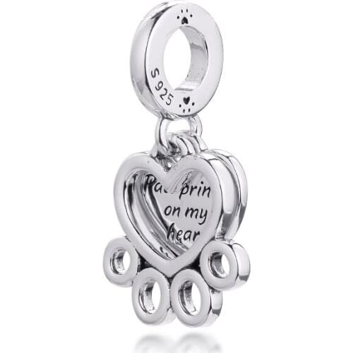 2021 Passions My Pet Cat Dangle Charm Fits Snake Chain Bracelets Sterling Silver Beads For Jewelry Making Charms 925 Silver