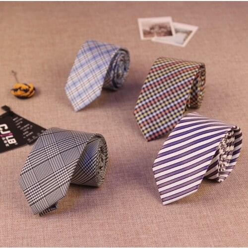 31colors high quality mens neck ties skinny 6cm fashion designer polyester silk plaid business slim tie 1200 needle 50pcs/lot
