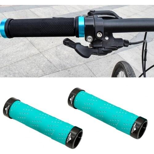 60%HOT2Pcs Handlebar Covers Anti-slip Impact-resistant Aluminium Alloy Ergonomics Bike Handlebar Grip Replacement Parts
