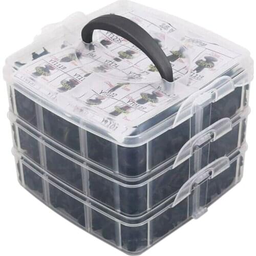 723 Pcs Car Retainer Auto Fasteners Push Trim Clips Pin Rivet Bumper Kit Auto Parts Repair Tools