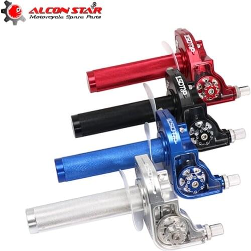 Alconstar Motorcycle Parts Visual Throttle Twist Grips Settle Gas Throttle Handle For Dirt Pit Bikes 22mm Handlebar