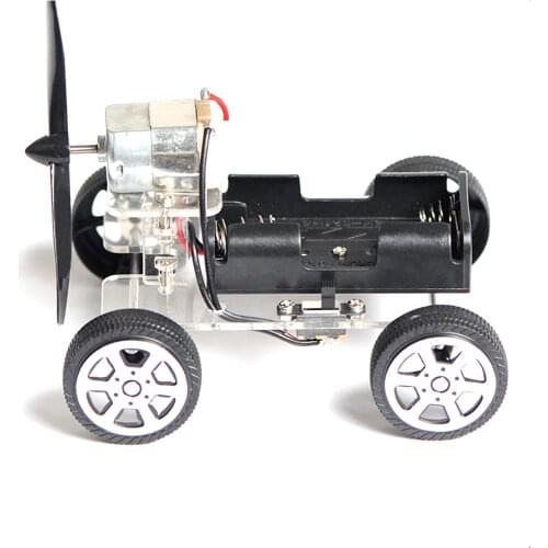 Wind Power Car DIY Electronic Kit Technology Science Toys Baby Child Educational DIY Wind-powered Intellectual Auto Motor Robot