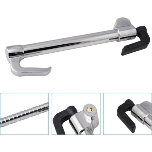 Auto Steering Wheel Anti-theft Lock with Retractable Double Hook for Car Safety Heavy Duty Clutch Pedal Lock