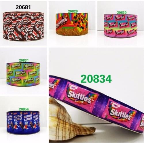 Free shipping 50 yard cartoon printed grosgrain ribbon 20854