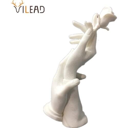 VILEAD Hand in Hand Figurines Wedding Decoration Anniversary Souvenirs Statuettes Creative Gifts for Wife Girlfriend Home Decor
