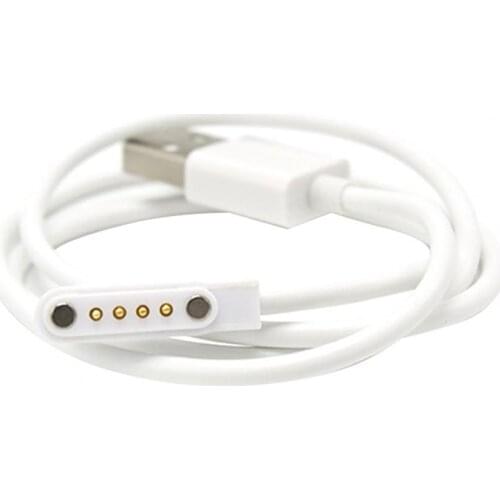 Charging Cable Fast Charging Bendable Rubber 80cm Charging Cable for Watch for 4Pin Smart Watch