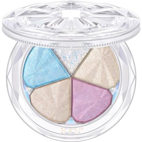 KAN 5 Colors Diamond Case Eye shadow Makeup Palette Matte & Shimmer Rainbow Holy Grail Palette Eye shadow Powder