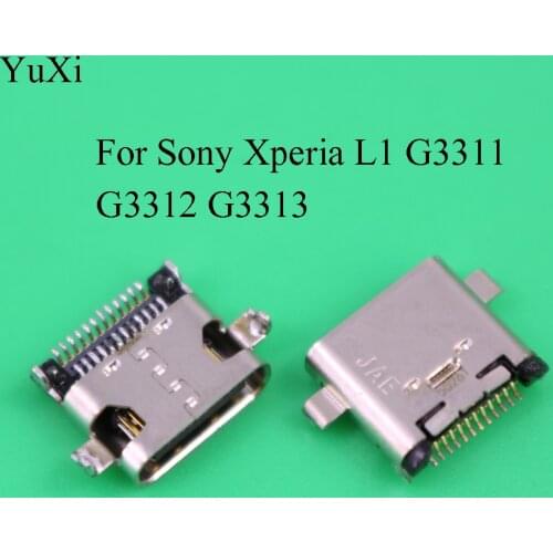 YuXi Micro USB For Sony Xperia L1 G3311 G3312 G3313 Ribbon Module Repair Parts Power Charging Port Socket Power Connector Plug