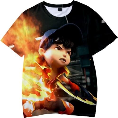 New Anime BoBoiBoy T shirts Kids Short t shirt Fashion Summer Short-Sleeved T-shirt Trendy Boys/girls Streetwear Boboiboy Tees
