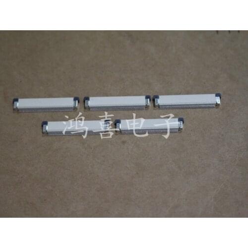 WZSM New FFC FPC connector 0.5mm pitch 50pin 50 pin FFC FPC connector socket Free Shipping