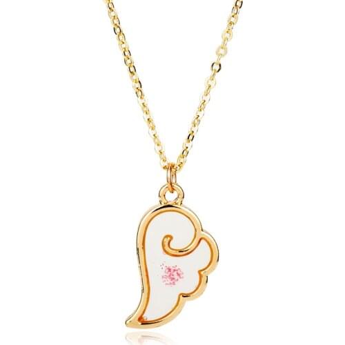 Card Captor Sakura Angle Wings Necklace for Pendant Choker Jewellery Necklaces for Teen Girls