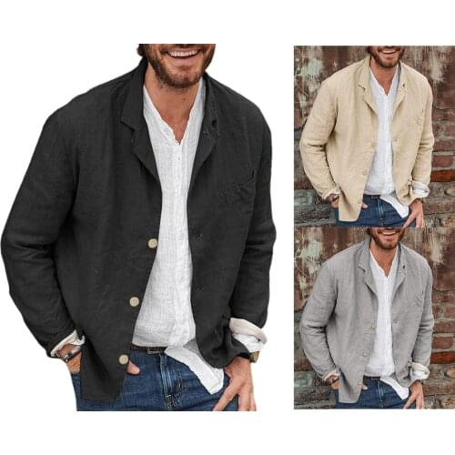 Men shirts Spring Autumn Solid Color Shirt Casual Button-down Long Sleeve Tailored Collar Cardigan Streetwear Blouses Plus Size