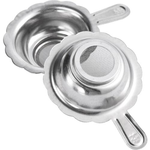 Stainless Steel Tea Mesh Infuser with Handle Reusable Tea Strainer Loose Tea Leaf Filter LX8224