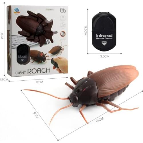 Horrible Infrared RC Cockroach Remote Control Simulation Roach Spider Toy Insects Prank Joke Scary Trick Bugs Kids Gift
