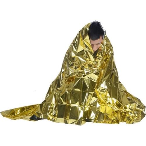 Water Proof Emergency Survival Camping Survival Sport First Aid Sliver Rescue Rescue Blanket Foil Thermal Space Curtain Outdoor