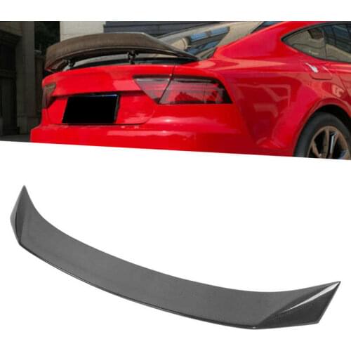 Rear Trunk Lid Spoiler Tail Lip Wing Carbon Fiber Fit for A7 S7 RS7 4G8 2013 2014 2015 2016 2017 Car style