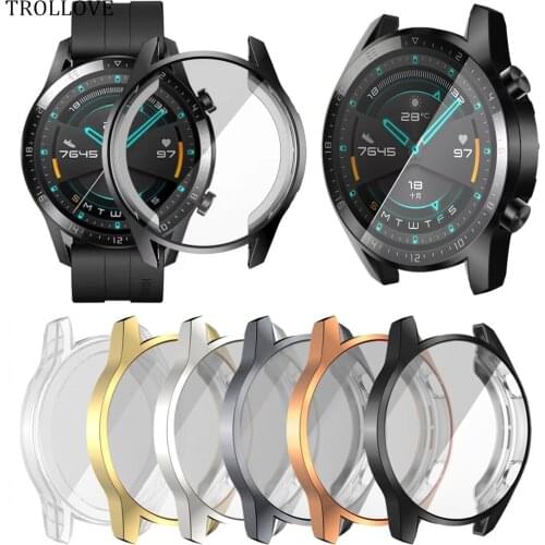 Protective Case For Huawei Watch GT 2 GT2 46mm Cover Screen Protector Soft TPU Shell for GT2E gt 2e Accessories GT42