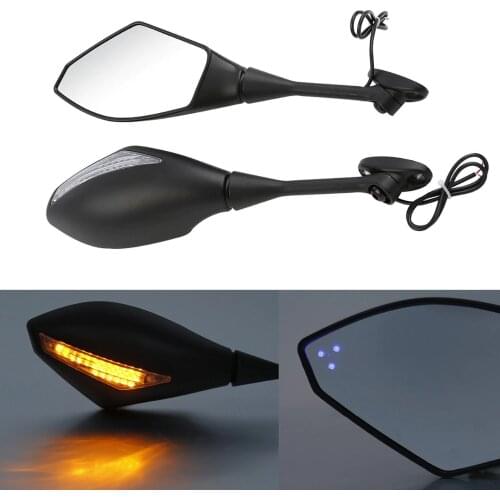 Motorcycle Rearview Mirror LED Turn Signals For Honda CBR600RR CBR1000RR CBR250R CBR300R 2003-2019