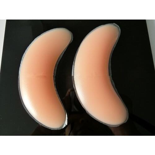 1pair Medical Silicone Breast Chest Pad Insert Patch Anti Chest Expansion Crescent Stand Chest Pad Insert Skin Color Safety Soft