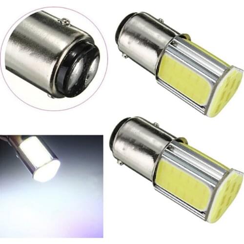 1pcs p21w bay15d ba15s P21/5W 1156 1157 led COB 12v auto Brake light White red car led Bulbs rear Turn signal lamp parking 12v