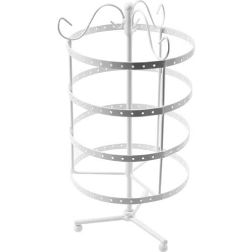 192 Holes 4 Tiers Rotating Earring Holder -Necklace Organizer Stand - Jewelry Stand Display Rack Towers