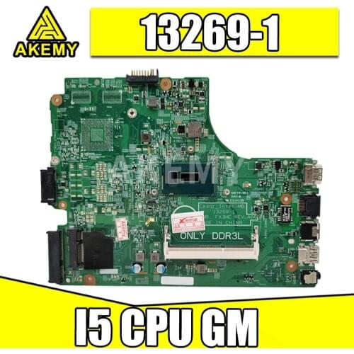 Akemy Free Shipping 3543 For DELL 3443 motherboard 13269-1 PWB FX3MC REV motherboard I5 CPU work 100% TESTED Warranty 90Day