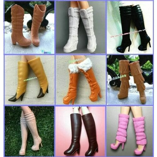 1/6 Doll Accessories Fashion Sneaker Flat Shoes Genuine Sandals Shoeshigh-heeled shoes for Barbie Doll Shoes