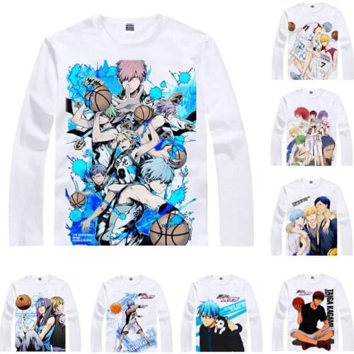 Coolprint Anime Shirt Kurokos Basketballer T-Shirts Multi-style Long Tetsuya Kuroko Taiga Kagami Cosplay Motivs Kawaii Shirts