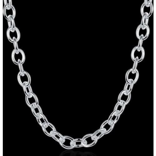 Special offer 925 sterling silver necklace for woman men fashion charm 18 inch fine chain luxury jewelry lady party wdding gift