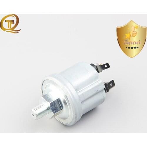 Vehicle Engine Oil Pressure Sensor Oil Pressure Sender with Warning Contact 0-10bar 1/8NPT For Ship Train Truck Boat VDO