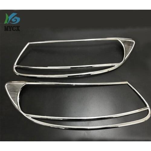 2008 For HYUNDAI Santa Fe 2008 2009 2010 2011 2012 Chrome Front Headlight Head Light Lamp Cover Trim Trim