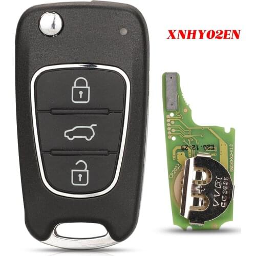 Jingyuqin 3 Buttons XNHY02EN Universal VVDI Wireless Remote Car Key Fob For Xhorse VVDI2 Mini Control Key Tool Hyundai Style