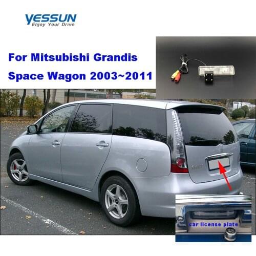 Yessun rear camera For Mitsubishi Grandis Space Wagon 2003~2011 night view CCD backup License plate