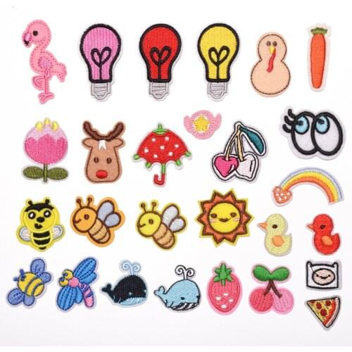 Cute Cartoon Fashion Cloth Stickers Embroidery Clothing Bags Shoes Hats Handmade Accessories Patches