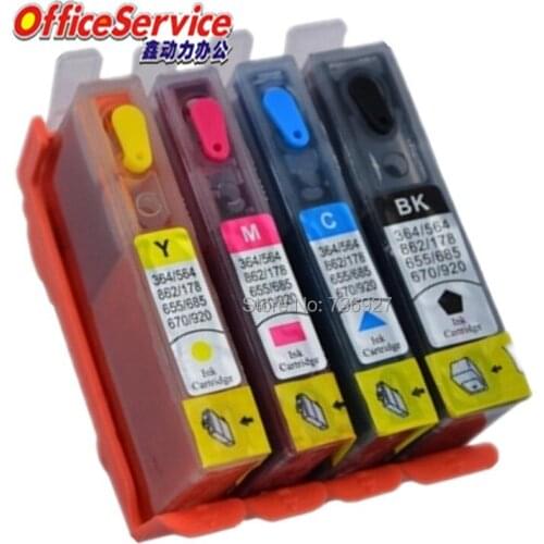 Refillable ink Cartridge For HP178 HP178XL, for Photosmart 5521/6510/6512/6515/6520/6521/7510/7515/B109a/B109n/B110a printer