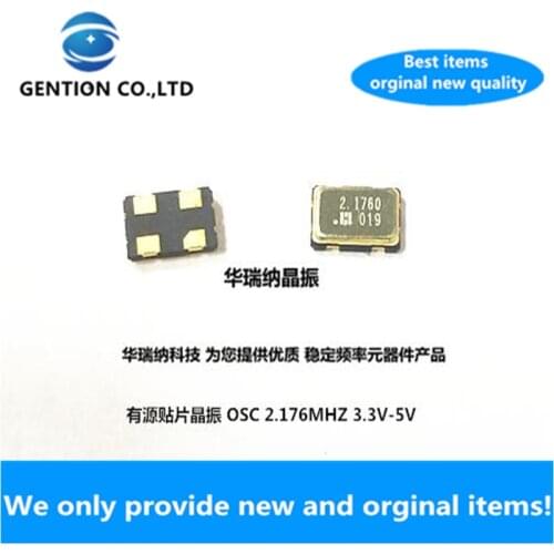 10pcs 100% new and orginal OSC 5032 2.176M 2.176MHZ Active SMD crystal oscillator 5X3.2mm 4PIN 3.3V-5V
