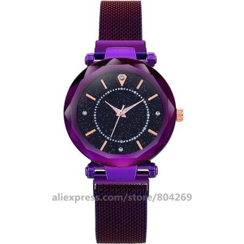 Wholesale Fashion Glitter Powder Watch Hot Sale Exquisite Ladies Alloy Case Watch Women Luxury Dial Ultra-thin Mesh Watch